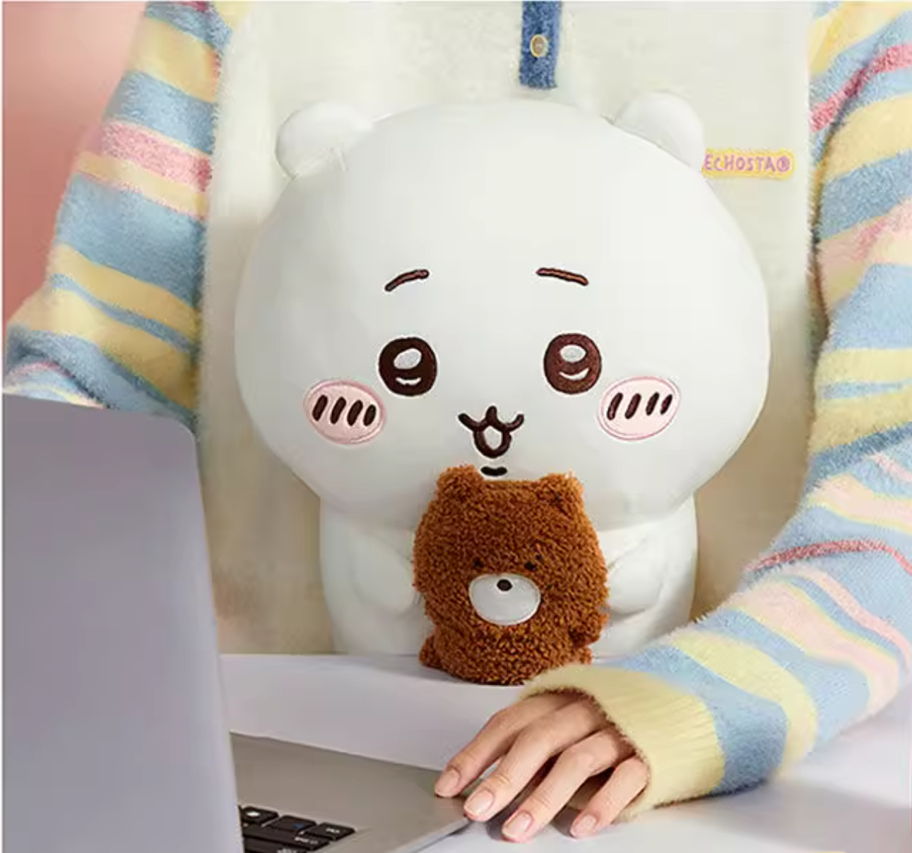 Official Miniso Chiikawa Hachiware Sitting Plushie