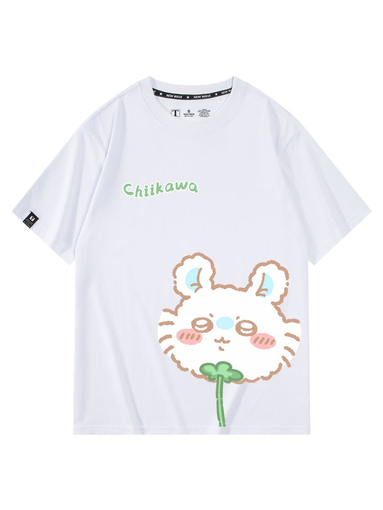 Dandelion Chiikawa, Usagi, Momonga, Hachiware Short sleeved T-shirt