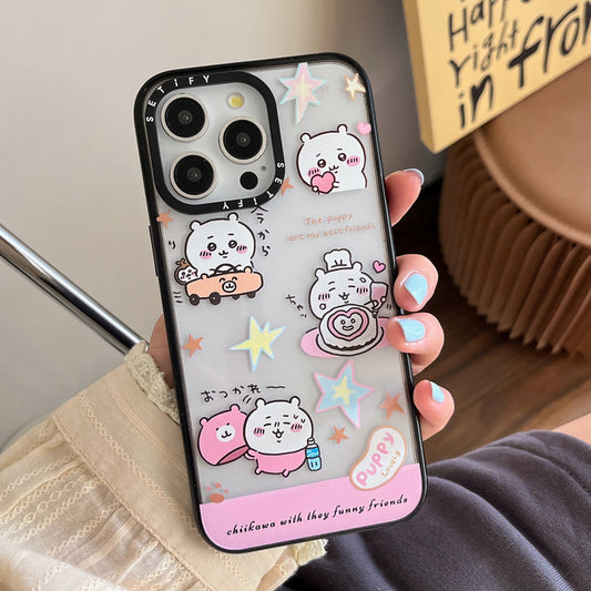 Chiikawa daily IPhone Cases with Anti drop 2.0 acrylic
