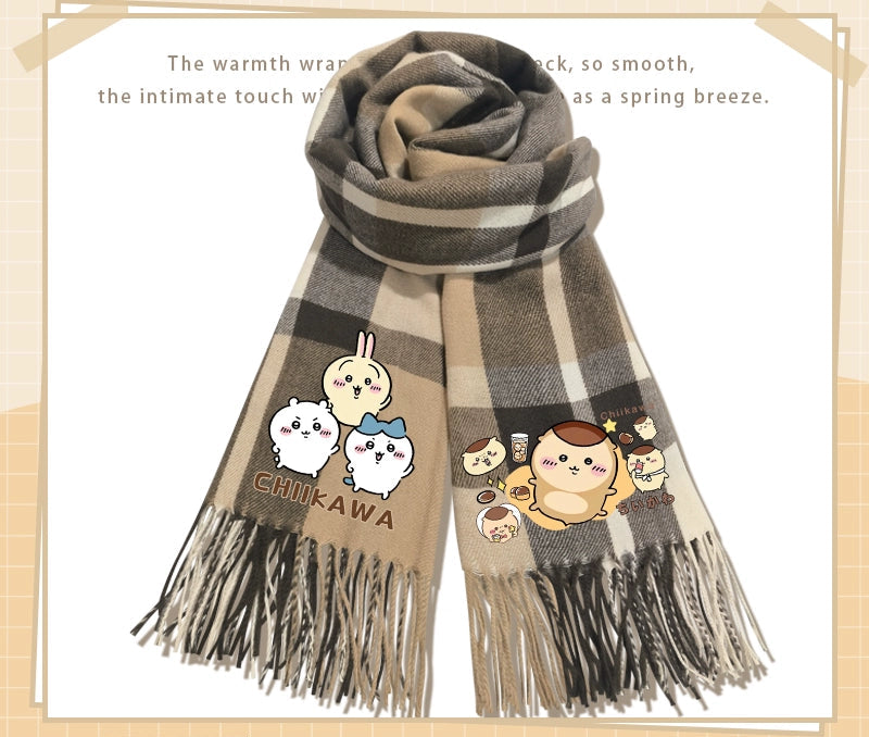 Chiikawa cashmere scarf