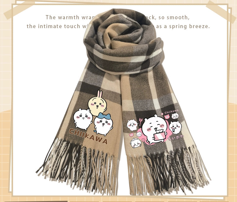 Chiikawa cashmere scarf
