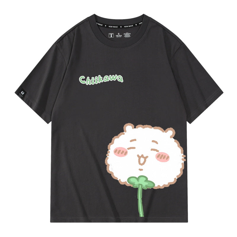 Dandelion Chiikawa, Usagi, Momonga, Hachiware Short sleeved T-shirt