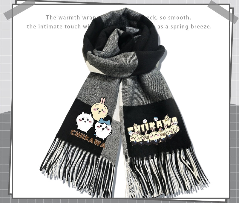 Chiikawa cashmere scarf