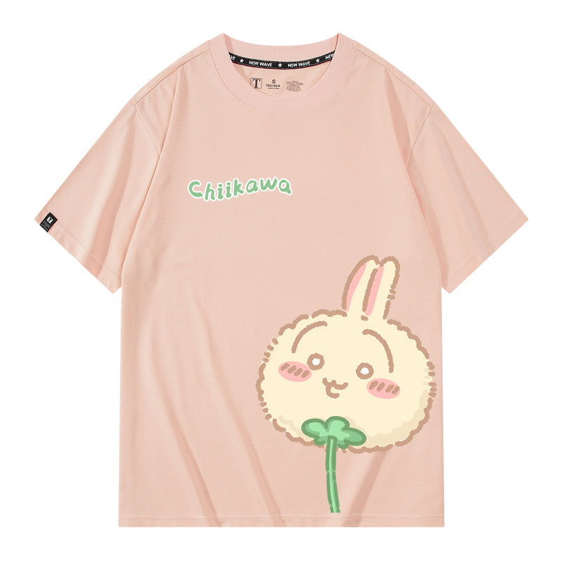 Dandelion Chiikawa, Usagi, Momonga, Hachiware Short sleeved T-shirt