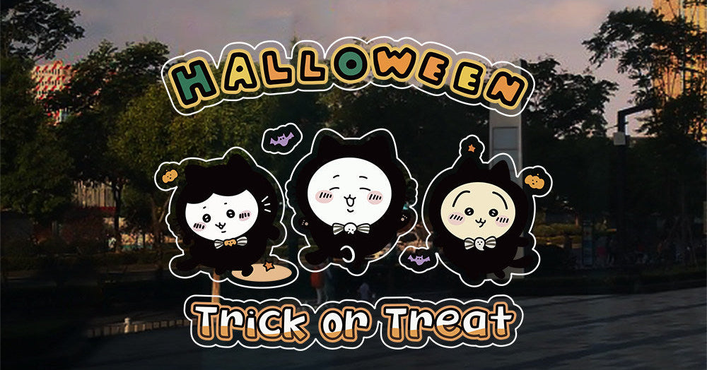 Chiikawa glass Door/Windows Halloween stickers