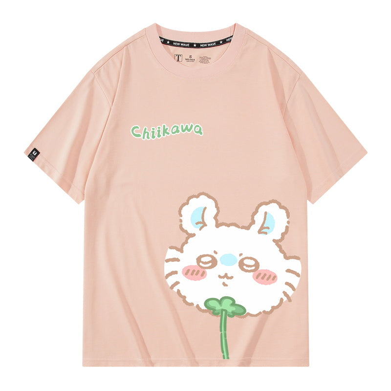Dandelion Chiikawa, Usagi, Momonga, Hachiware Short sleeved T-shirt