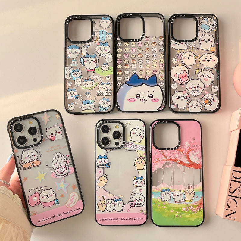 Chiikawa Grassland Camping IPhone Cases with Anti drop 2.0 acrylic