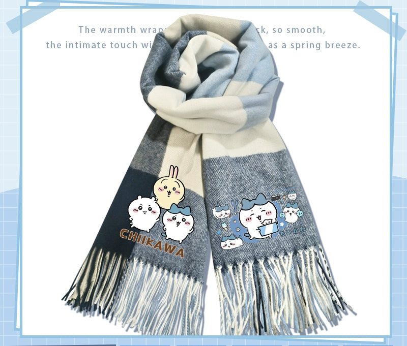 Chiikawa cashmere scarf