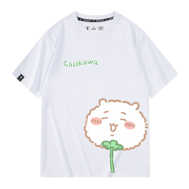Dandelion Chiikawa, Usagi, Momonga, Hachiware Short sleeved T-shirt