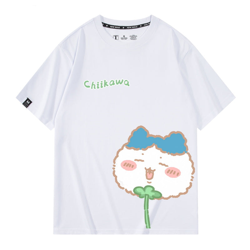 Dandelion Chiikawa, Usagi, Momonga, Hachiware Short sleeved T-shirt
