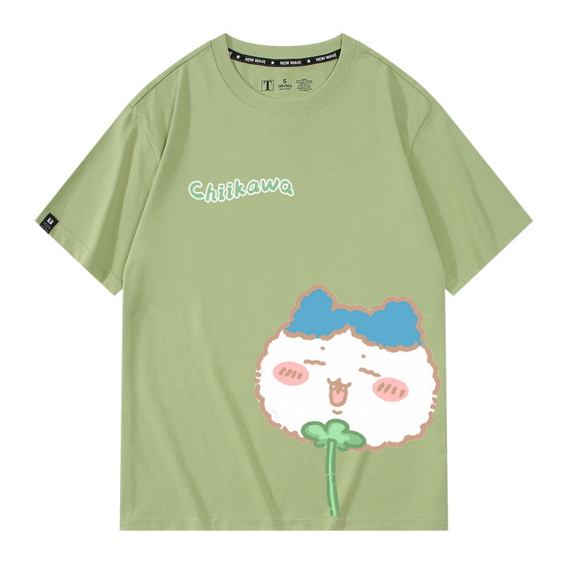 Dandelion Chiikawa, Usagi, Momonga, Hachiware Short sleeved T-shirt