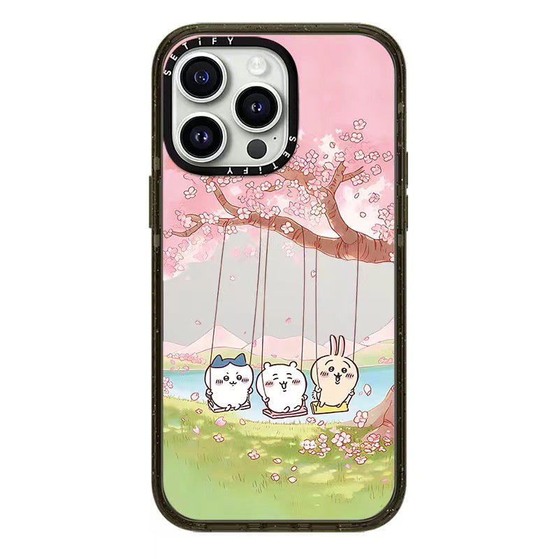 Chiikawa Swinging IPhone Cases with Anti drop 2.0 acrylic