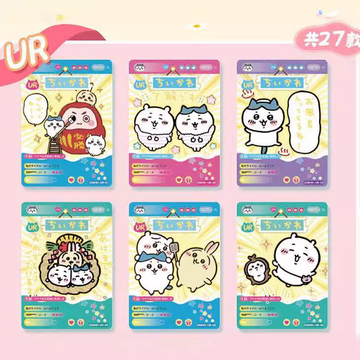 Chiikawa collectible card packs