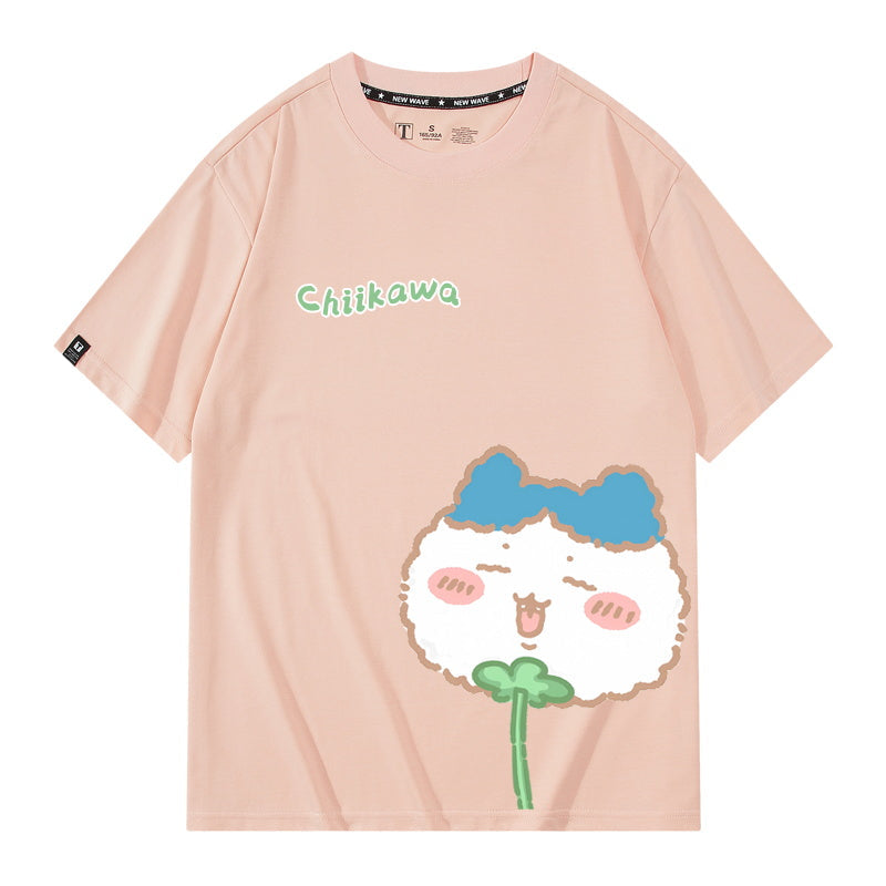 Dandelion Chiikawa, Usagi, Momonga, Hachiware Short sleeved T-shirt