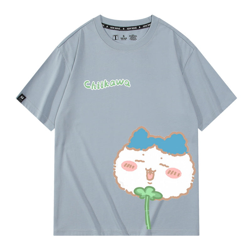 Dandelion Chiikawa, Usagi, Momonga, Hachiware Short sleeved T-shirt