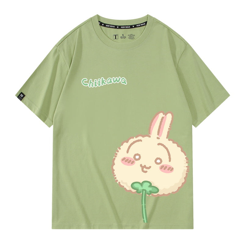 Dandelion Chiikawa, Usagi, Momonga, Hachiware Short sleeved T-shirt