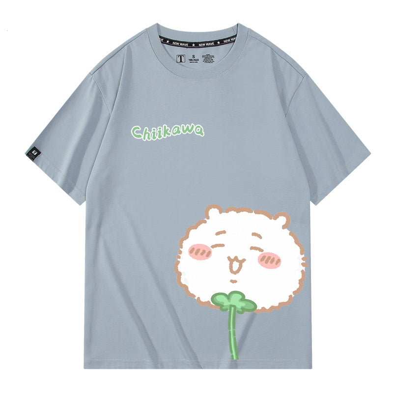 Dandelion Chiikawa, Usagi, Momonga, Hachiware Short sleeved T-shirt