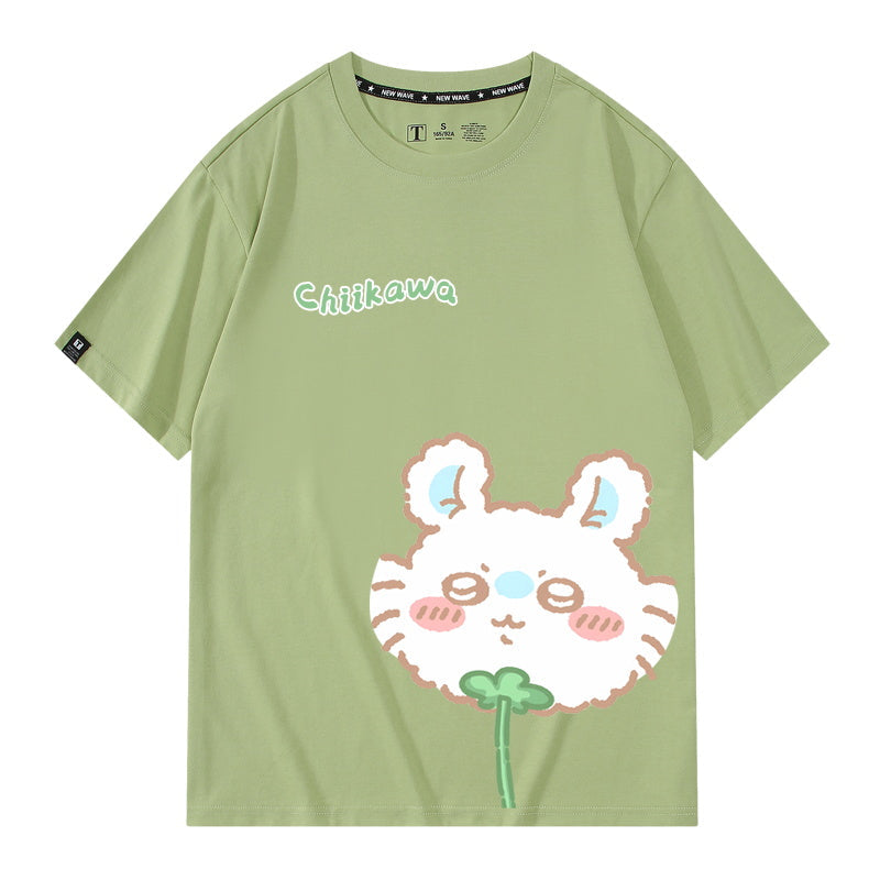 Dandelion Chiikawa, Usagi, Momonga, Hachiware Short sleeved T-shirt