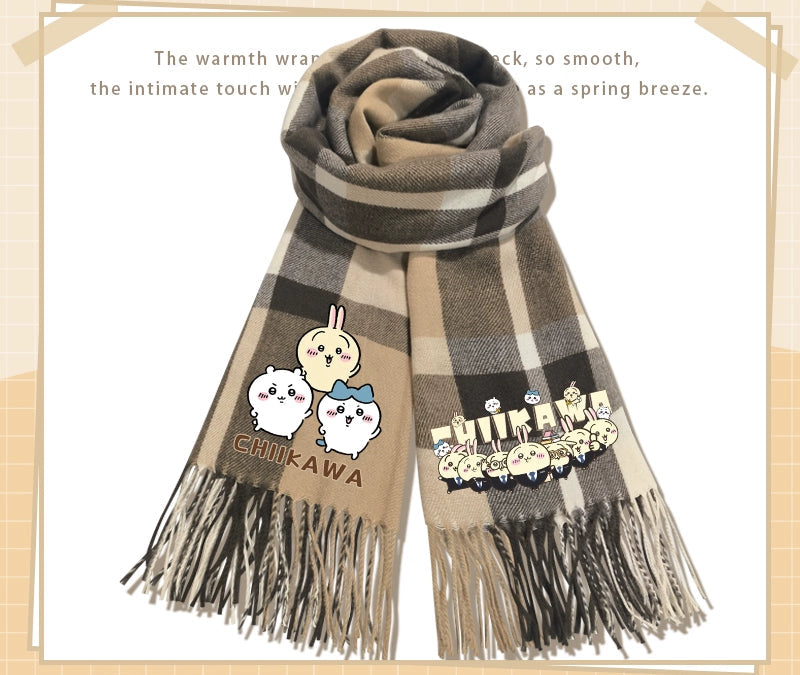 Chiikawa cashmere scarf