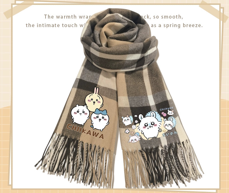 Chiikawa cashmere scarf