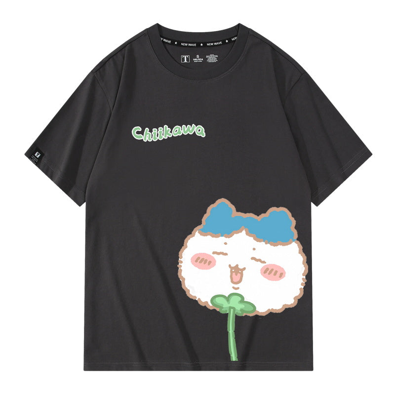 Dandelion Chiikawa, Usagi, Momonga, Hachiware Short sleeved T-shirt