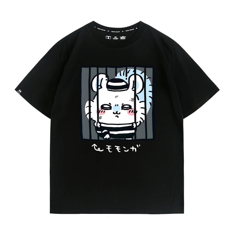Chiikawa, Usagi, Momonga Hachiware prison avatar cotton T-shirt