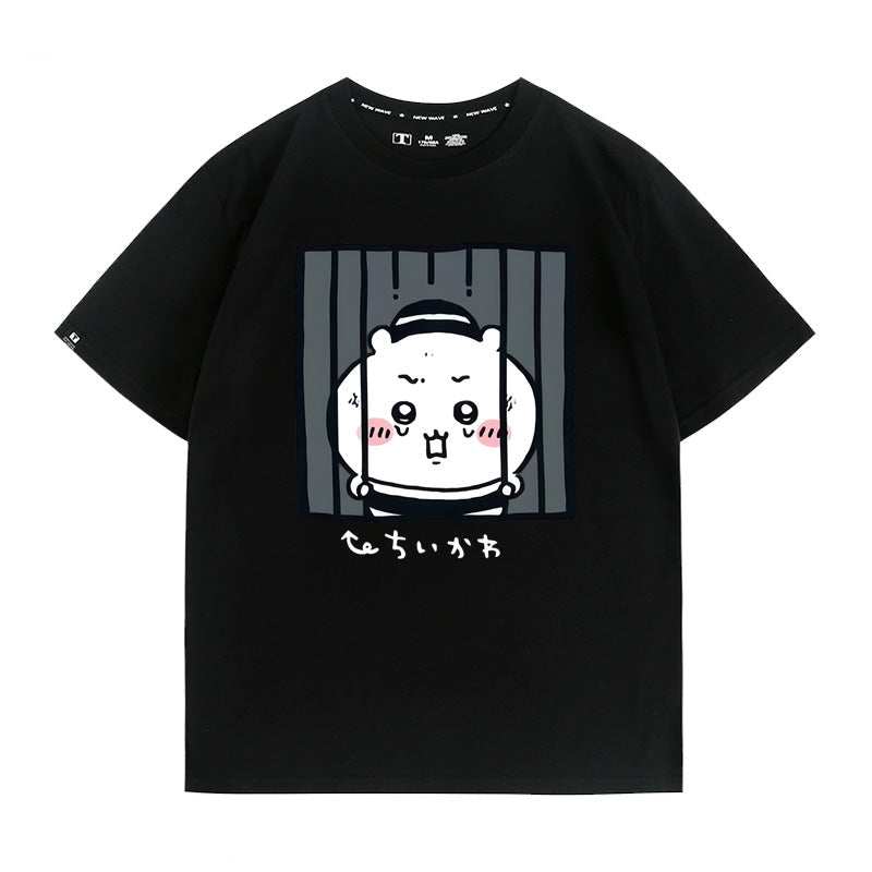 Chiikawa, Usagi, Momonga Hachiware prison avatar cotton T-shirt