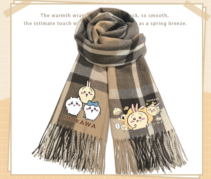 Chiikawa cashmere scarf
