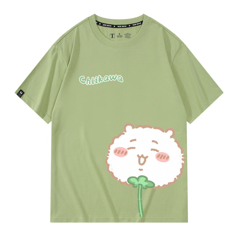 Dandelion Chiikawa, Usagi, Momonga, Hachiware Short sleeved T-shirt