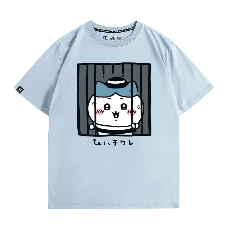 Chiikawa, Usagi, Momonga Hachiware prison avatar cotton T-shirt