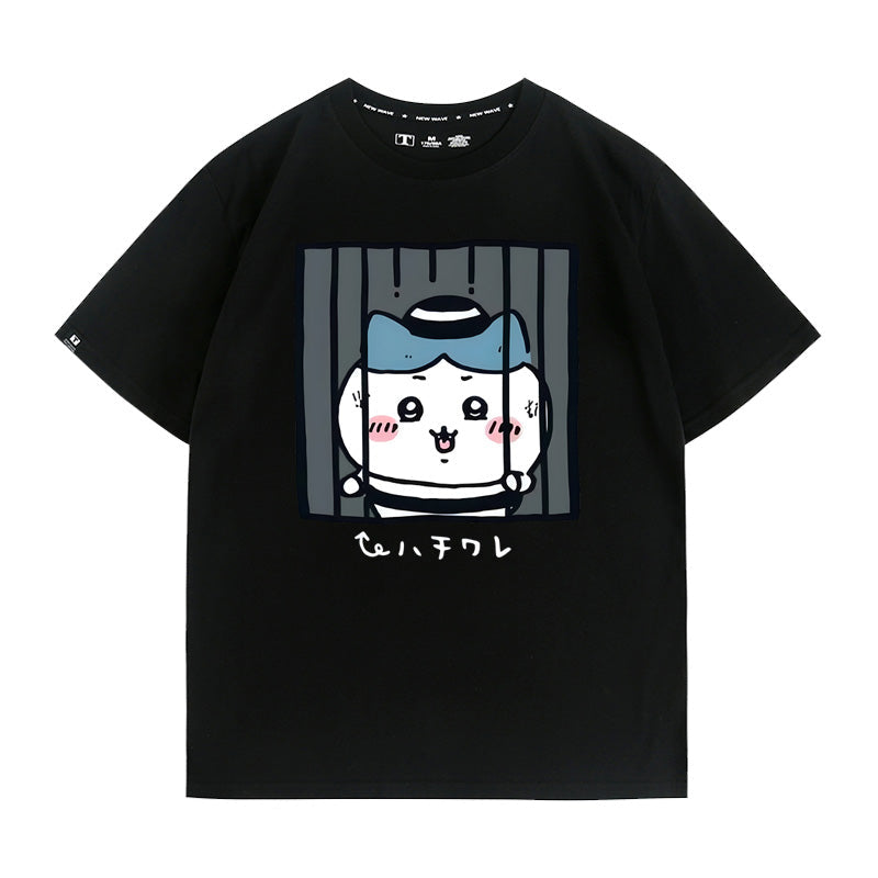 Chiikawa, Usagi, Momonga Hachiware prison avatar cotton T-shirt