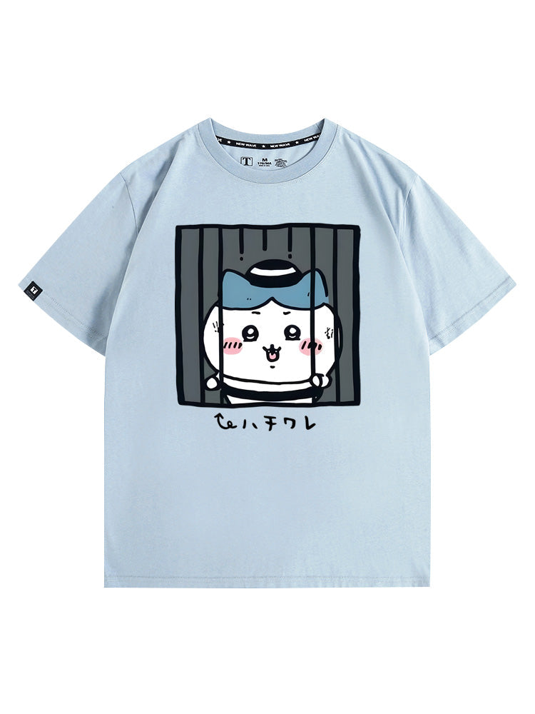 Chiikawa, Usagi, Momonga Hachiware prison avatar cotton T-shirt