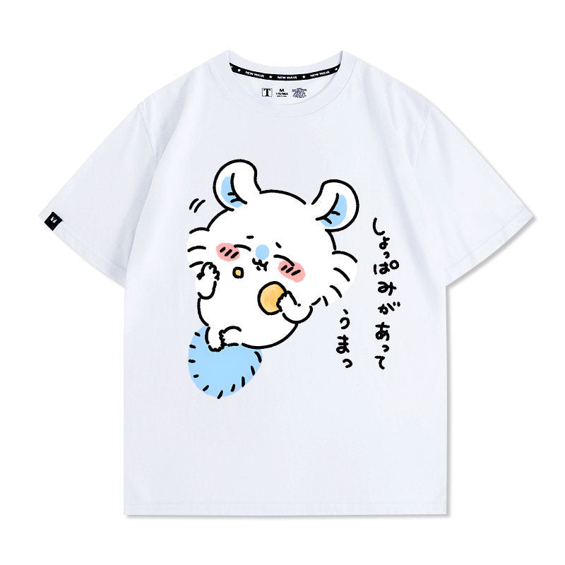Momonga Men's Pure Cotton Loose Short Sleeves Summer T-Shirt