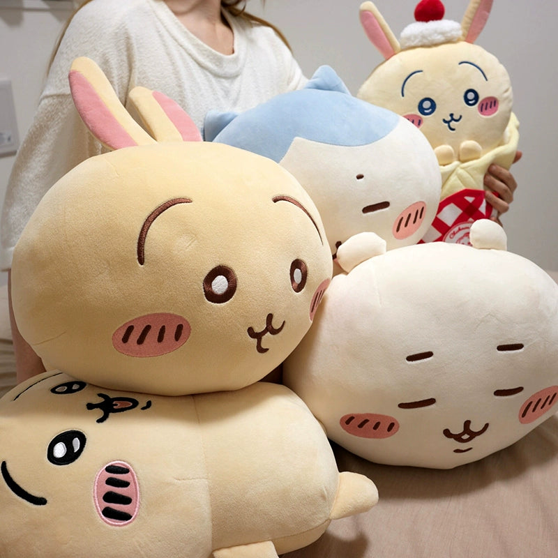 Usagi, Chiikawa and Hachiware sleeping posture prone cushion plushie 2nd edition