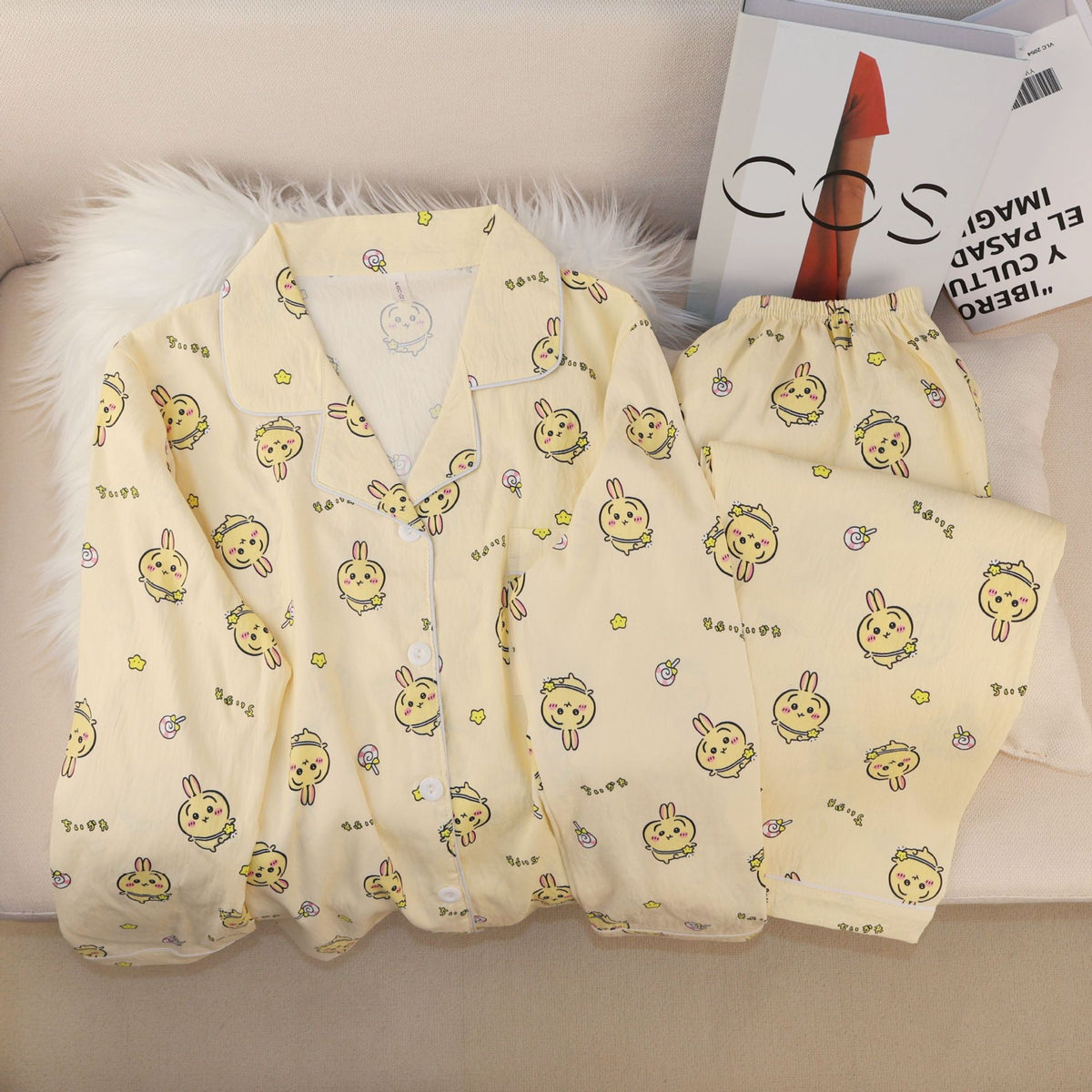 Chiikawa Cotton Pajamas Loungewear Set