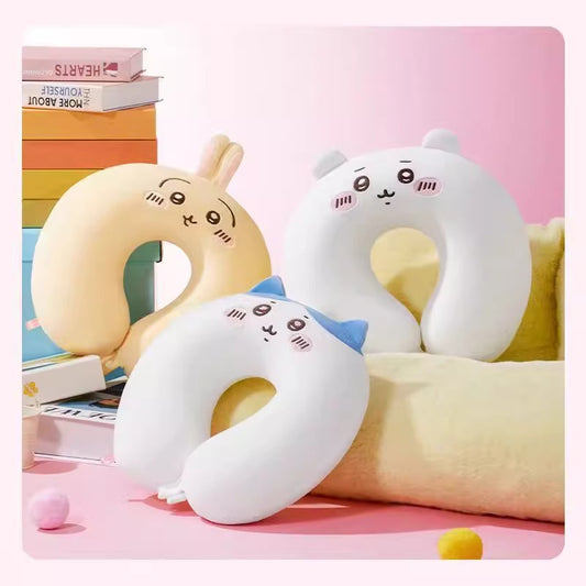 Hachiware Usagi Chiikawa Memory Foam Travel Pillow