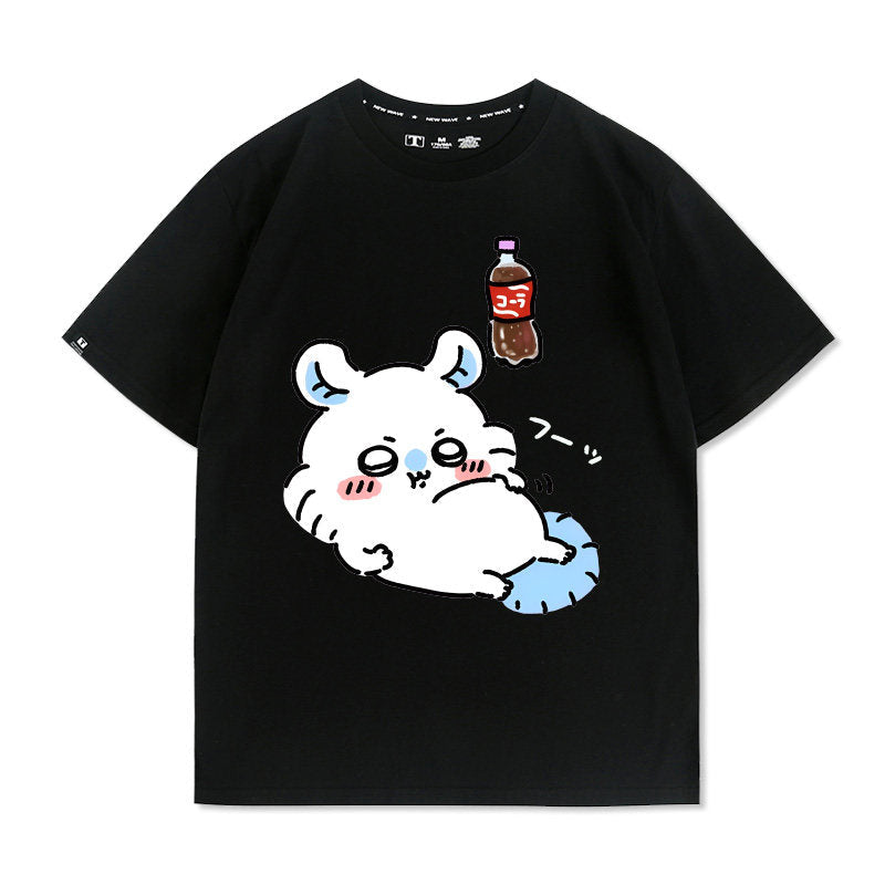 Momonga Men's Pure Cotton Loose Short Sleeves Summer T-Shirt