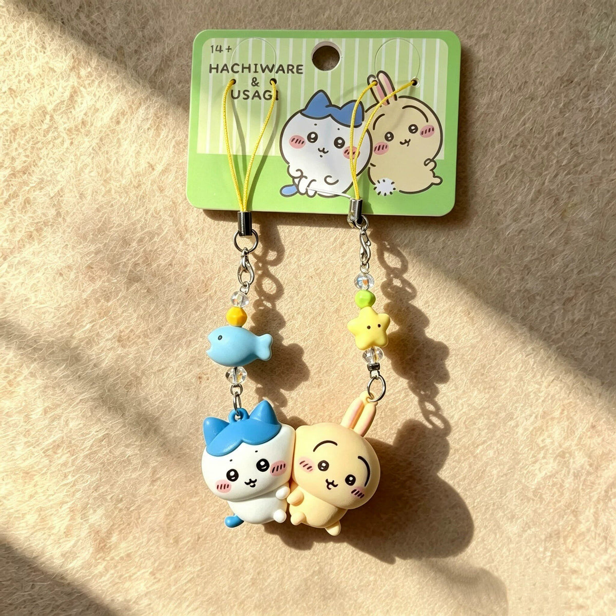 Chiikawa x Momonga, Hachiware x Usagi Magnetic Pair Bestie Keychain