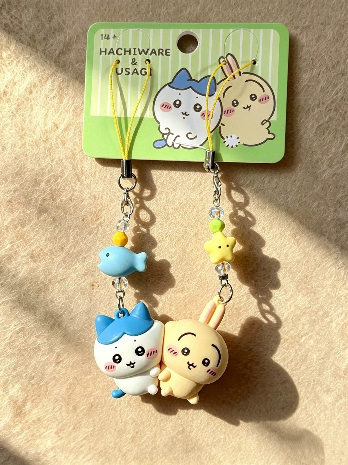 Chiikawa x Momonga, Hachiware x Usagi Magnetic Pair Bestie Keychain