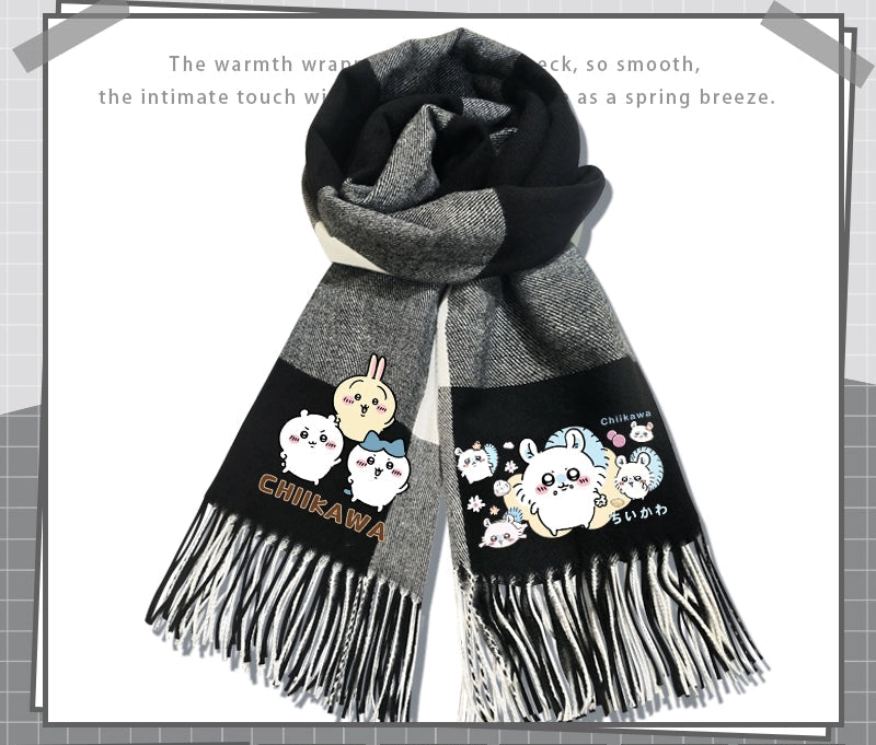 Chiikawa cashmere scarf