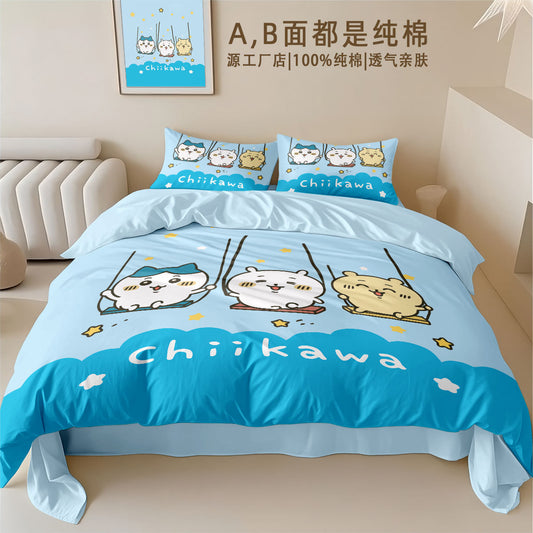 chiikawa bed sheet