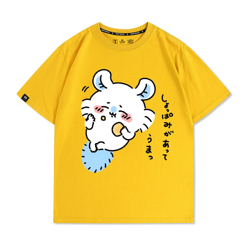 Momonga Men's Pure Cotton Loose Short Sleeves Summer T-Shirt