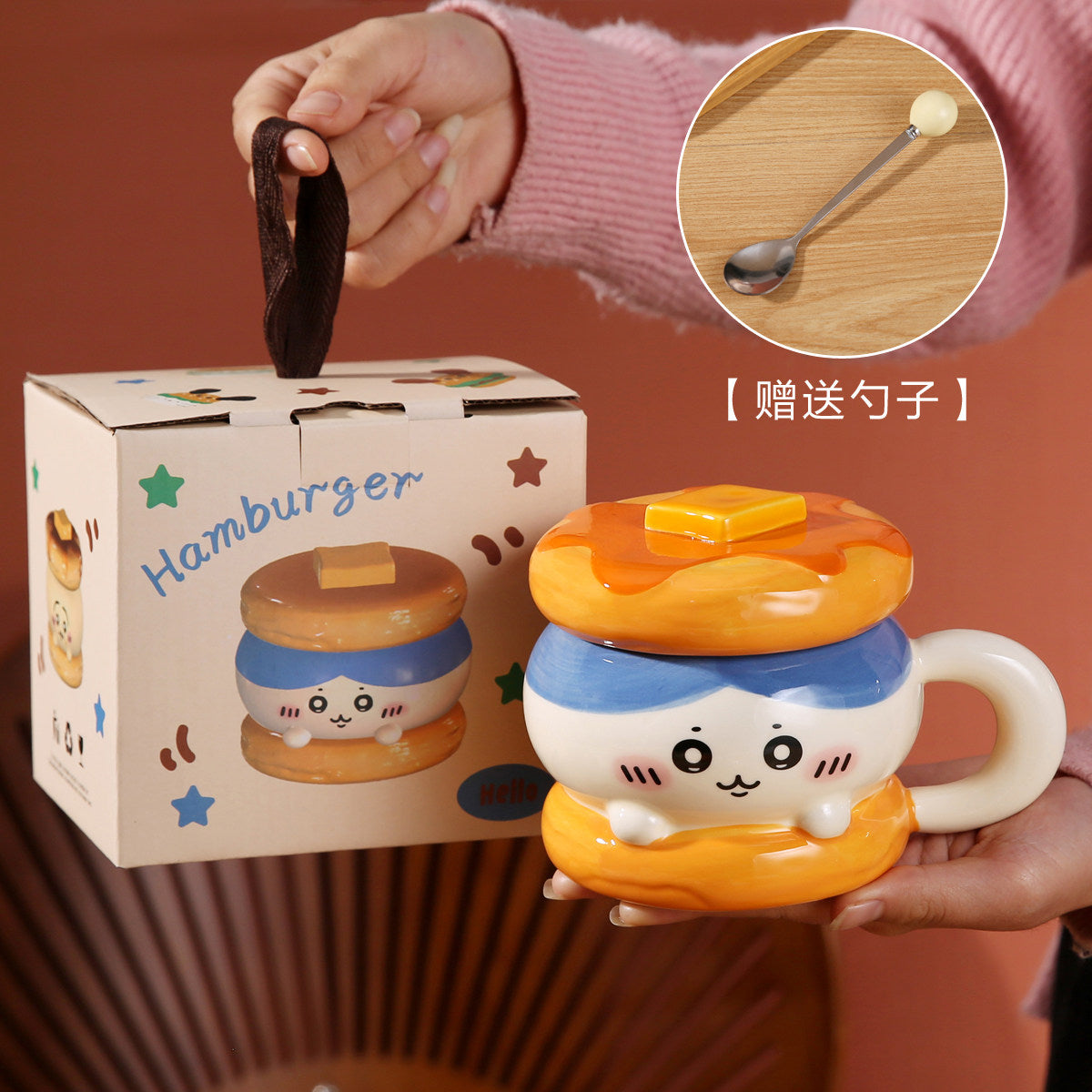 Chiikawa Usagi Hachiware ceramic couple mug