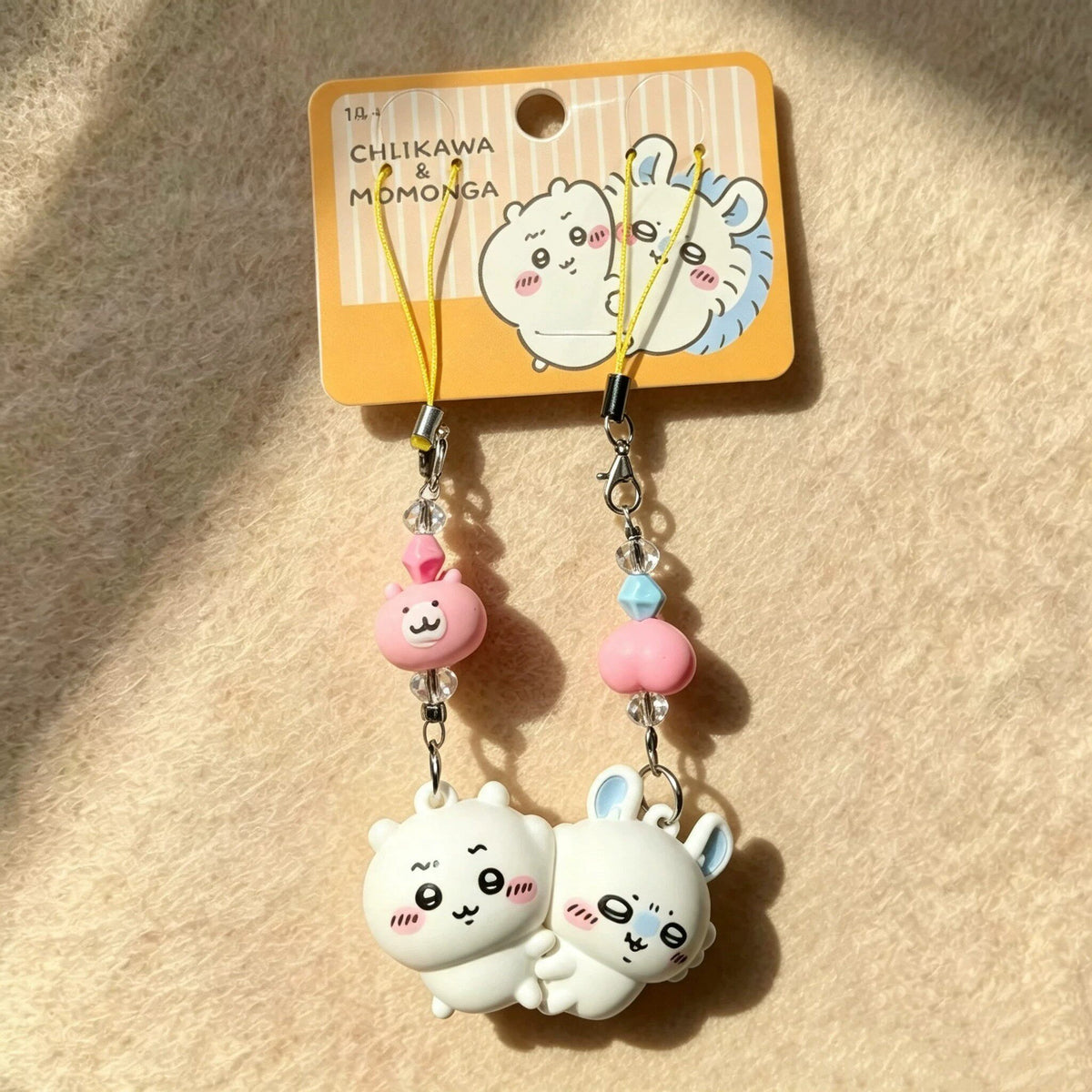 Chiikawa x Momonga, Hachiware x Usagi Magnetic Pair Bestie Keychain