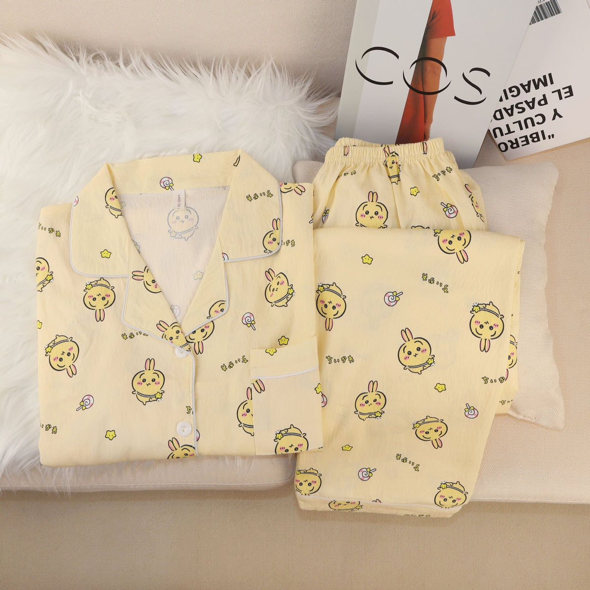 Chiikawa Cotton Pajamas Loungewear Set