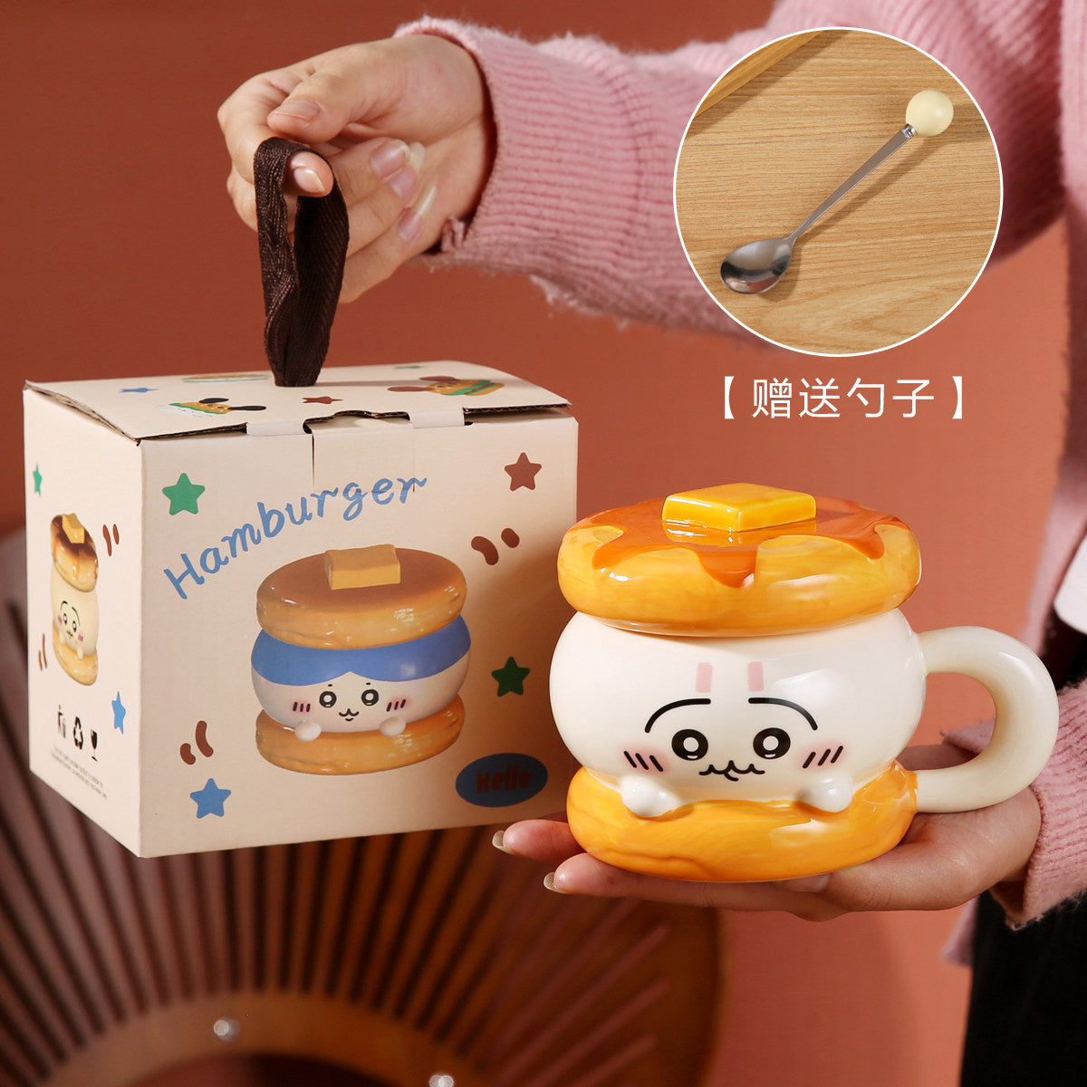 Chiikawa Usagi Hachiware ceramic couple mug