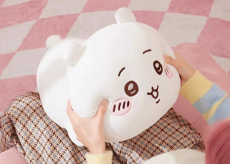 miniso official chiikawa, Usagi and Hachiware prone cushion plushies 3rd edition