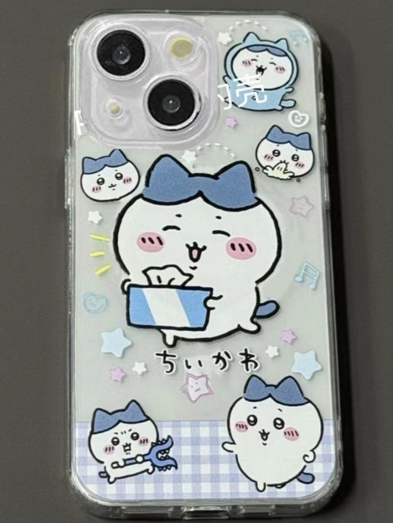 Hachiware with tissue box series iPhone Cases 12/13/14/15promax/16