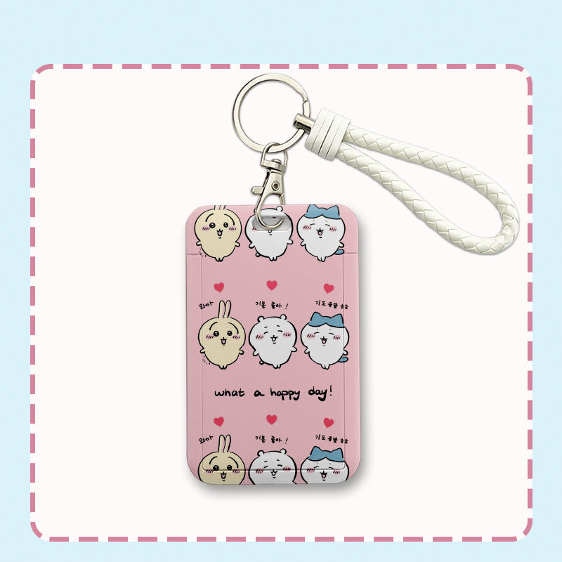 chiikawa card sleeves Chiikawa Sliding Cover Card Holder – Chiikawa Universe