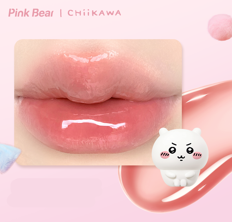 PinkBear x CHIIKAWA lipstick Character Version